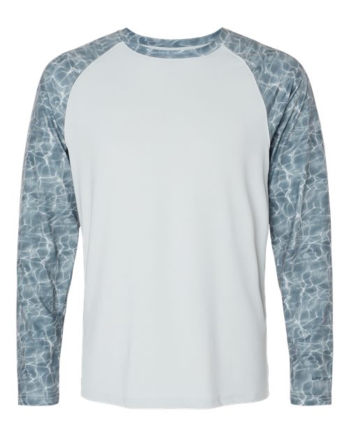 Paragon Men's Panama Colorblocked Long Sleeve T-Shirt - Grey Water Front