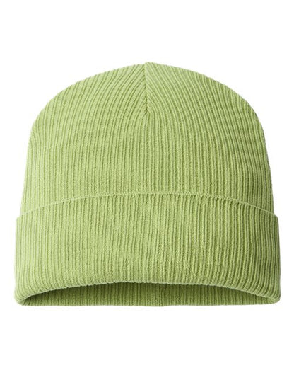 Atlantis Headwear Sustainable Cuffed Beanie - Leaf Green Front