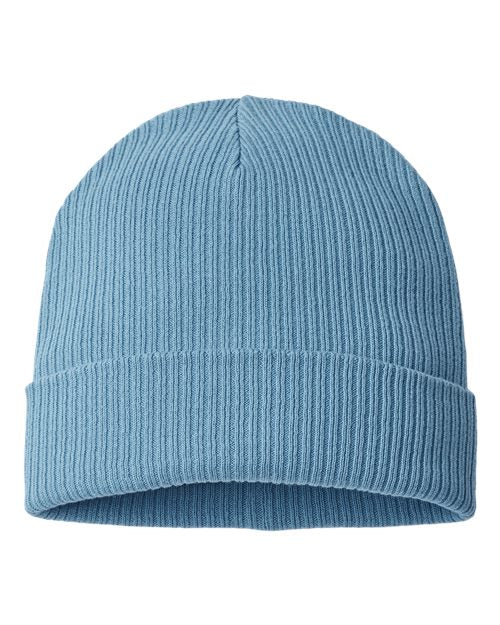 Atlantis Headwear Sustainable Cuffed Beanie - Light Avio Blue Front