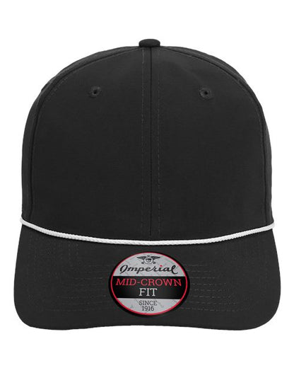 Imperial The Wingman Cap - Black/ White Front