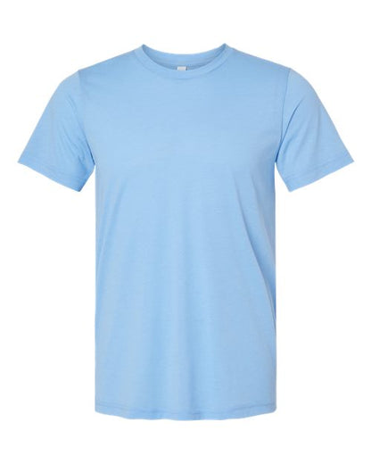 BELLA + CANVAS Triblend Tee - Solid Carolina Blue Triblend Front