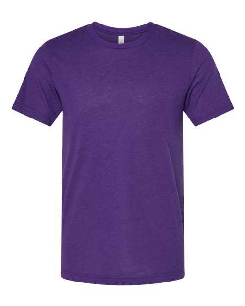 BELLA + CANVAS Triblend Tee - Solid Team Purple Triblend Front