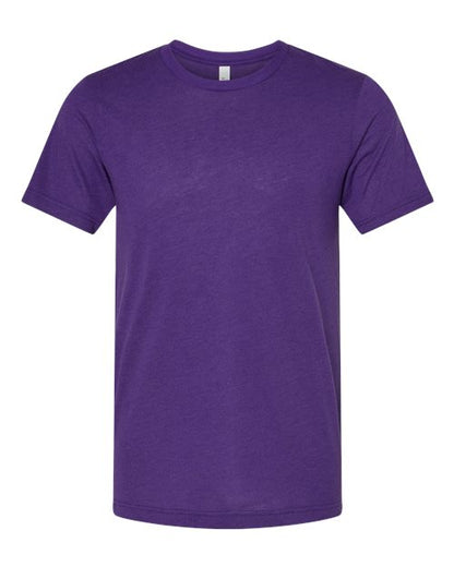 BELLA + CANVAS Triblend Tee - Solid Team Purple Triblend Front