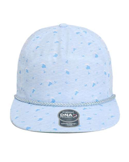 Imperial The Aloha Rope Cap - Blue Waves Front