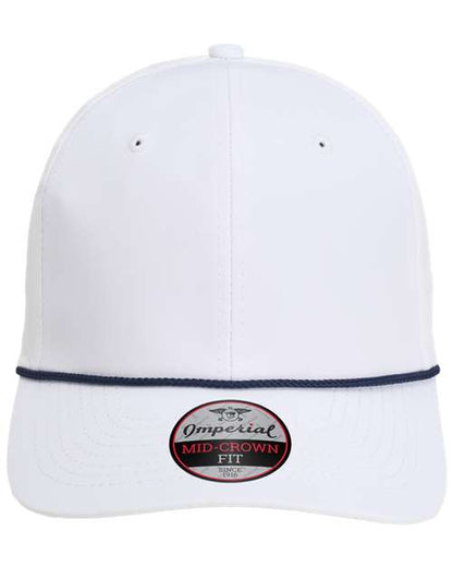 Imperial The Wingman Cap - White/ Navy Front