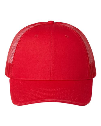 Valucap Sandwich Trucker Cap - Red Front