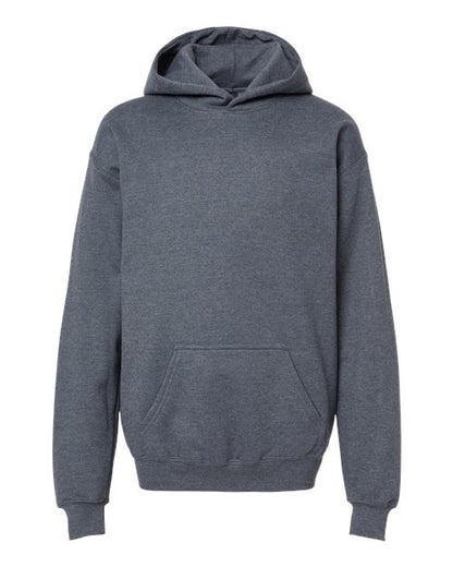 Youth Softstyle® Midweight Hooded Sweatshirt - Dark Heather Front