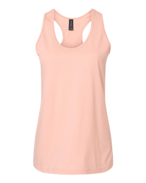 Women's Softstyle® CVC Racerback Tank Top - Dusty Rose Front