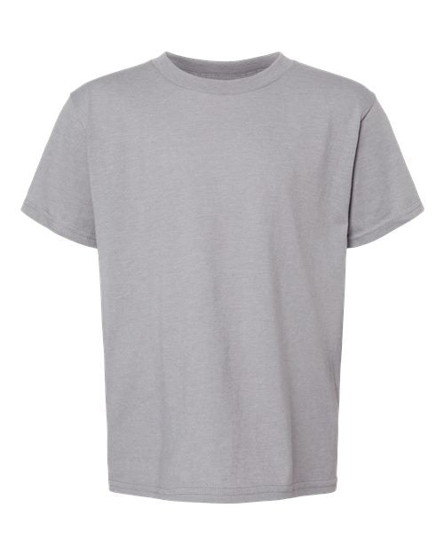 Youth Softstyle® CVC T-Shirt - Cement Front