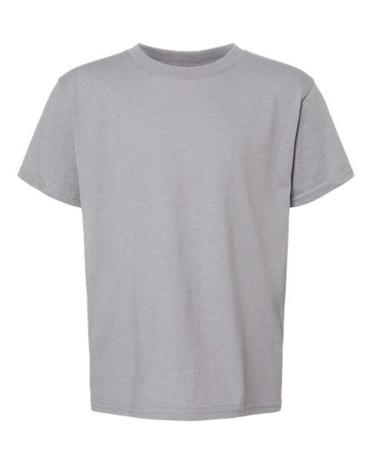 Youth Softstyle® CVC T-Shirt - Cement Front