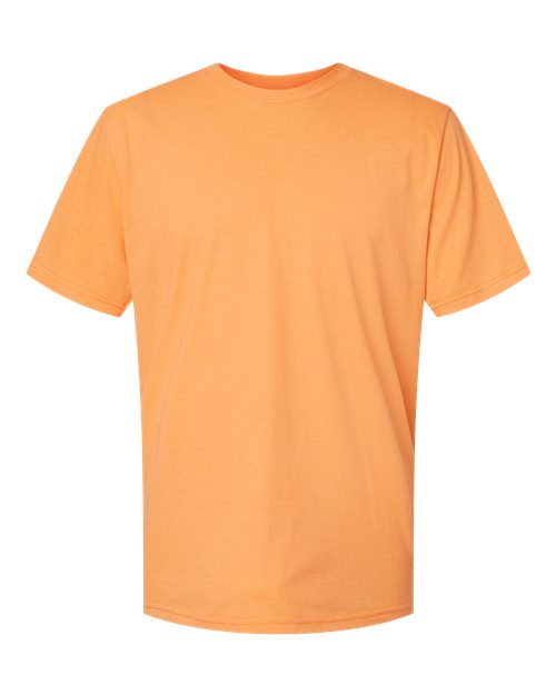 Gildan Unisex Softstyle® CVC T-Shirt - Tangerine Mist Front