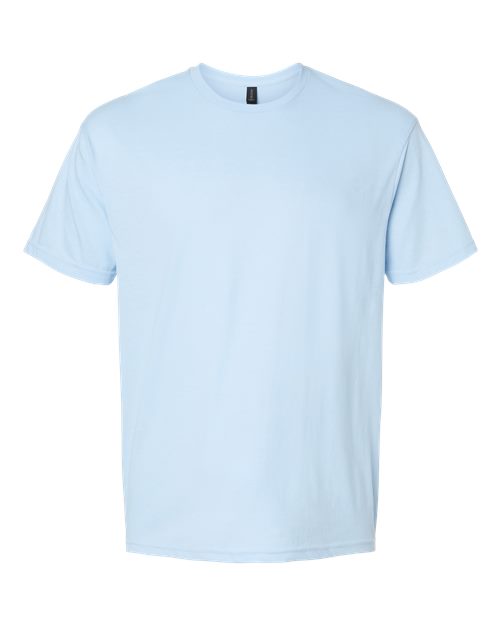 Unisex Softstyle® CVC T-Shirt - Light Blue Mist Front