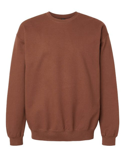 Gildan Unisex Softstyle® Midweight Crewneck Sweatshirt - Cocoa Front