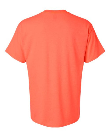 Unisex Heavy Cotton™ T-Shirt - Heather Neon Coral Back