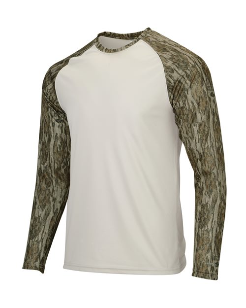 Paragon Men's Jackson Mossy Oak Colorblocked Long Sleeve T-Shirt - Side