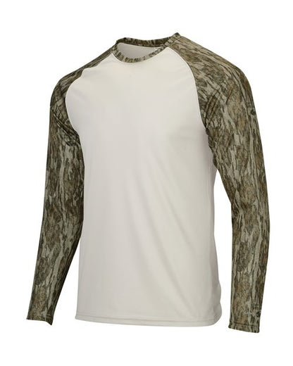 Paragon Men's Jackson Mossy Oak Colorblocked Long Sleeve T-Shirt - Side