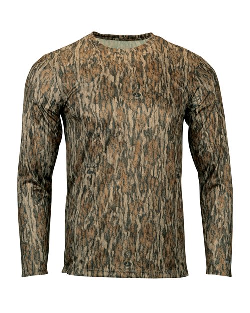 Paragon Men's Oxford Performance Camo Print Long Sleeve T-Shirt - Bottomland Front