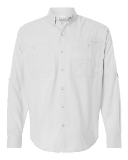 Paragon Men's Kitty Hawk Performance Fishing Shirt - Aluminum Front