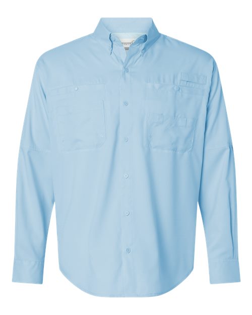 Paragon Men's Kitty Hawk Performance Fishing Shirt - Blue Mist Front