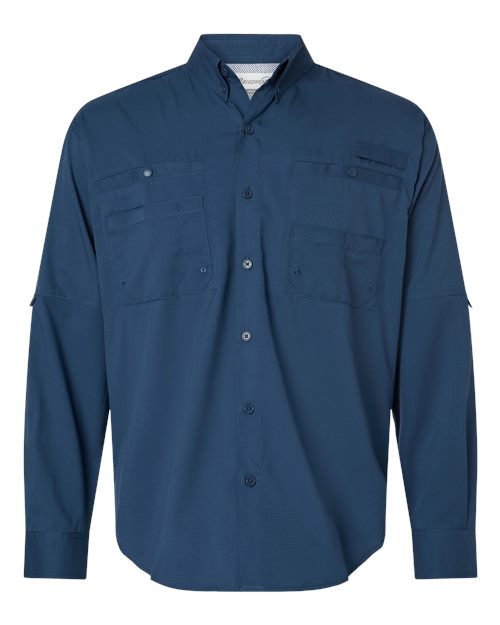 Paragon Men's Kitty Hawk Performance Fishing Shirt - Navy Front