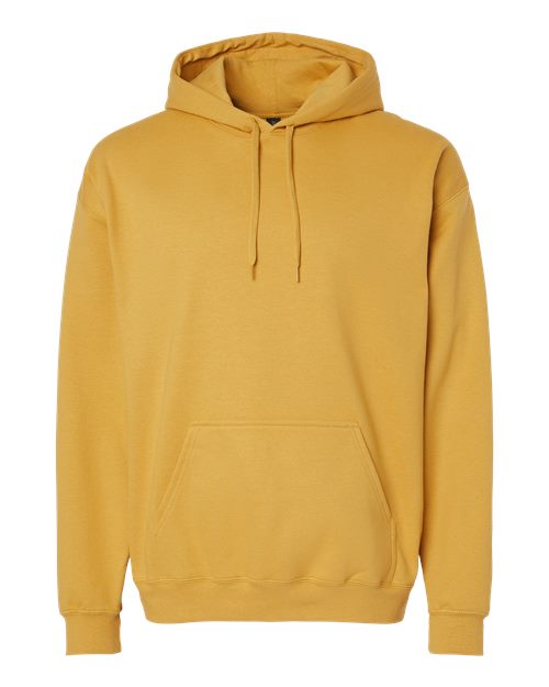 Gildan Unisex Softstyle® Midweight Hooded Sweatshirt - Mustard Front