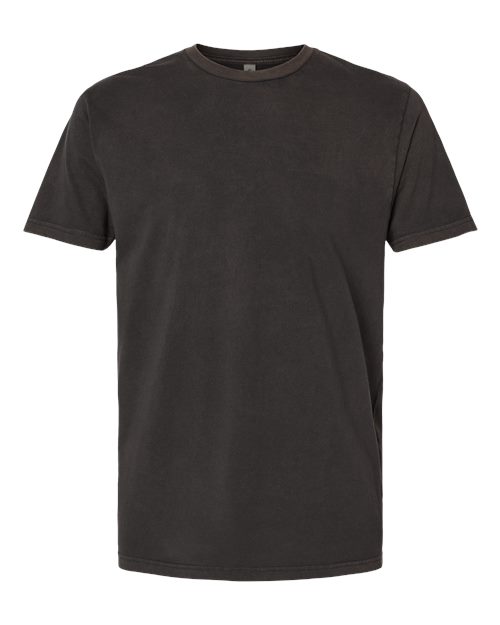 Next Level Unisex Soft Washed Tee - Washed Graphite Black Front