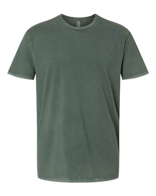 Next Level Unisex Soft Washed Tee - Washed Royal Pine Front