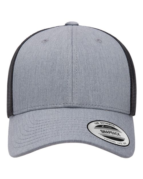 YP Classics Elite Cap - Heather/ Black Front