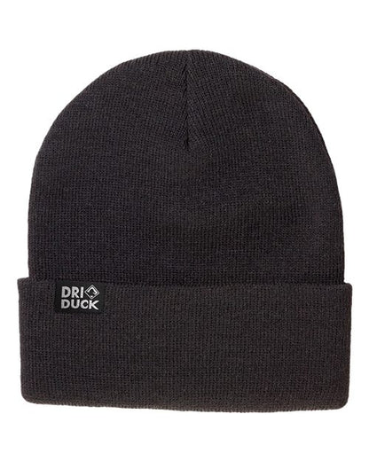 DRI DUCK Coleman Cuffed Beanie - Black Front
