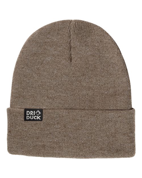 DRI DUCK Coleman Cuffed Beanie - Gravel Front