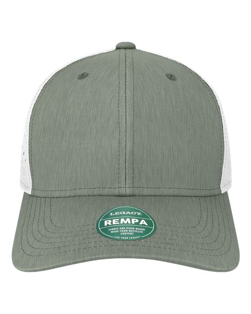 LEGACY Reclaim Mid-Pro Adjustable Cap - Eco Dark Grey/ White Front