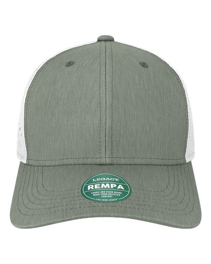 LEGACY Reclaim Mid-Pro Adjustable Cap - Eco Dark Grey/ White Front