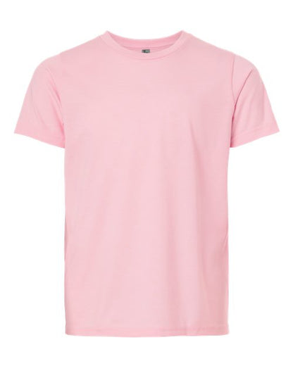 Next Level Youth CVC Tee - Heather Light Pink Front