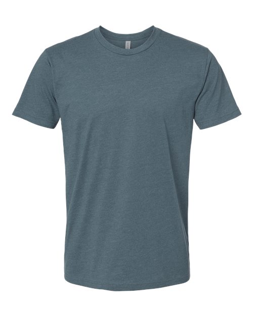 Next Level Unisex CVC Tee - Heather Slate Blue Front