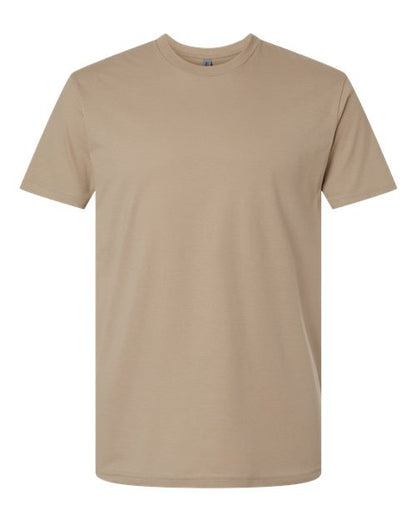 Next Level Unisex Cotton Tee - Tan Front