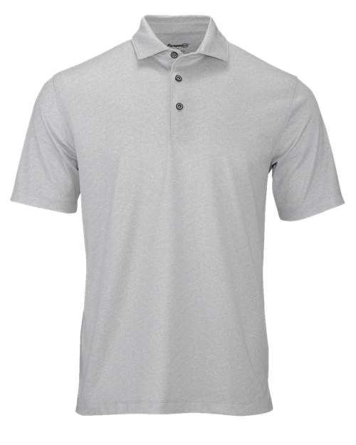 Paragon Men's Derby Sublimated Heathered Polo - Ash Heather Front