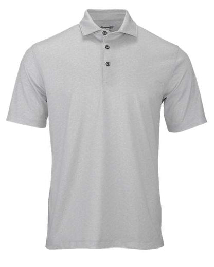 Paragon Men's Derby Sublimated Heathered Polo - Ash Heather Front