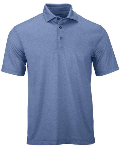 Paragon Men's Derby Sublimated Heathered Polo - Blue Heather Front