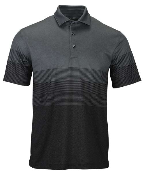 Paragon Men's Belmont Sublimated Heathered Polo - Grey Heather Front