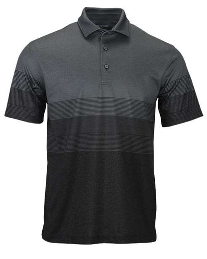 Paragon Men's Belmont Sublimated Heathered Polo - Grey Heather Front