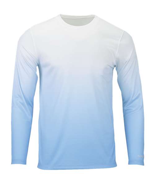 Paragon Men's Maui Performance Long Sleeve T-Shirt - Blue Mist Front
