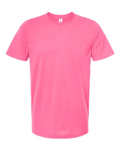 Tultex Combed Cotton T-Shirt - Charity Pink Front