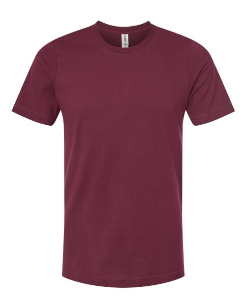 Tultex Combed Cotton T-Shirt - Maroon Front
