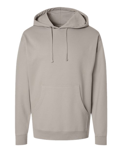 Independent Trading Co. Unisex Midweight Hooded Sweatshirt - Cement Front