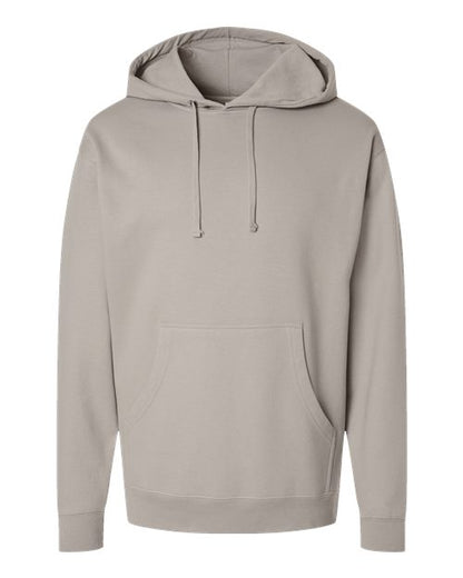 Independent Trading Co. Unisex Midweight Hooded Sweatshirt - Cement Front