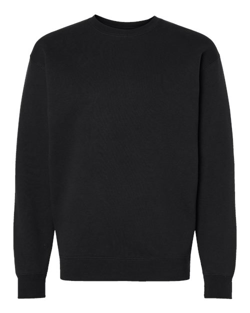 Independent Trading Co. Unisex Heavyweight Crewneck Sweatshirt - Black Front