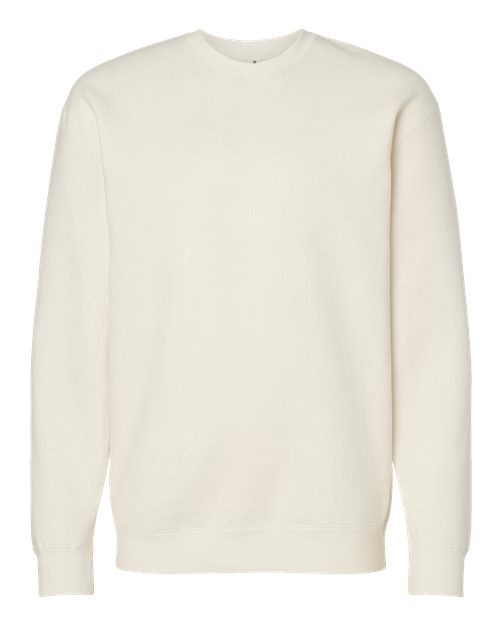 Independent Trading Co. Unisex Heavyweight Crewneck Sweatshirt - Bone Front