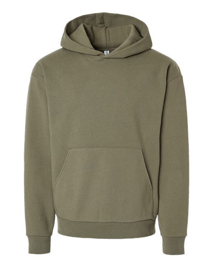 Independent Trading Co. Unisex Mainstreet Heavyweight Hooded Sweatshirt - Olive Front