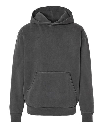 Independent Trading Co. Unisex Mainstreet Heavyweight Hooded Sweatshirt - Pigment Black Front
