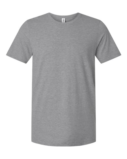 Tultex Unisex Combed CVC T-Shirt - Heather Grey Front